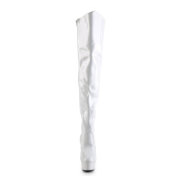Pleaser KISS-3010 White Patent Sale Women