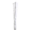 Pleaser KISS-3010 White Patent Sale Women