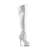 Pleaser KISS-3010 White Patent Sale Women