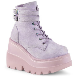 Demonia SHAKER-52 Lavender Vegan Suede Sale Women
