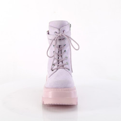 Demonia SHAKER-52 Lavender Vegan Suede Sale Women