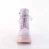 Demonia SHAKER-52 Lavender Vegan Suede Sale Women