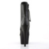 Pleaser ADORE-1021 Black Vegan Leather Ankle Boots
