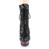 Pleaser BLONDIE-R-1020 Black Sequins Black-Red Sale