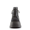 Demonia STOMP-10 Black Canvas Vegan Leather Sale Women