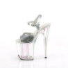 Pleaser FLAMINGO-809HT Silver Hologram Patent Tinted