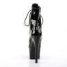Pleaser ADORE-1020 Black Patent High Heeled Ankle Boots