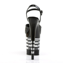 Pleaser FLAMINGO-809LN Black Exotic Pole Dance Shoes