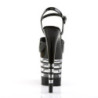 Pleaser FLAMINGO-809LN Black Exotic Pole Dance Shoes