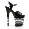 Pleaser FLAMINGO-809LN Black Exotic Pole Dance Shoes