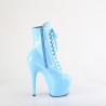Pleaser ADORE-1020 Baby Blue Patent Heeled Ankle Boots