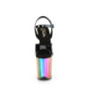Pleaser FLAMINGO-809RC Black Patent Rainbow Chrome Sale