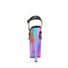 Pleaser FLAMINGO-809RC Black Patent Rainbow Chrome Sale