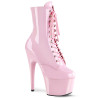 Pleaser ADORE-1020 Rose Patent High Heeled Ankle Boots