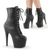 Pleaser ADORE-1020 Black Vegan Leather Ankle Boots
