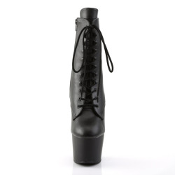 Pleaser ADORE-1020 Black Vegan Leather Ankle Boots