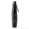 Pleaser ADORE-1020 Black Vegan Leather Ankle Boots