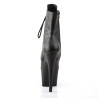 Pleaser ADORE-1020 Black Vegan Leather Ankle Boots