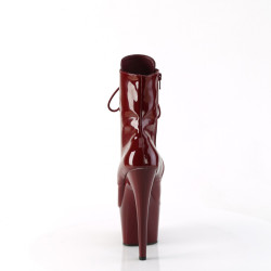 Pleaser ADORE-1020 Burgundy Patent Women Ankle Boots
