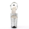 Pleaser FLAMINGO-810LG Silver Exotic Pole Dance High Heels