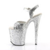 Pleaser FLAMINGO-810LG Silver Exotic Pole Dance High Heels