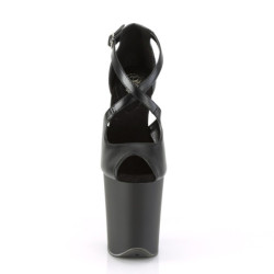 Pleaser FLAMINGO-821 Black Vegan Leather Sale Women