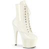 Pleaser ADORE-1020 White Patent Women Ankle Boots