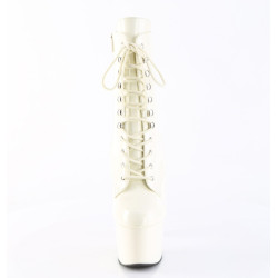 Pleaser ADORE-1020 White Patent Women Ankle Boots