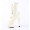 Pleaser ADORE-1020 White Patent Women Ankle Boots