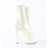 Pleaser ADORE-1020 White Patent Women Ankle Boots