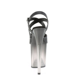 Pleaser FLAMINGO-822T Black Exotic Pole Dance High Heels