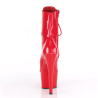 Pleaser ADORE-1020 Red Patent High Heeled Ankle Boots