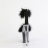 Pleaser FLAMINGO-824F Black Exotic Pole Dance High Heels