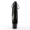 Pleaser ADORE-1021 Black Patent High Heeled Ankle Boots