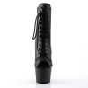 Pleaser ADORE-1021 Black Vegan Leather Ankle Boots