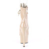 Pleaser ADORE-1021 Nude Patent High Heeled Ankle Boots