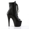 Pleaser ADORE-1021 Black Vegan Leather Ankle Boots