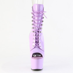 Pleaser ADORE-1021 Lavender Patent Women Ankle Boots