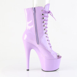 Pleaser ADORE-1021 Lavender Patent Women Ankle Boots