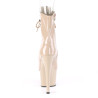 Pleaser ADORE-1021 Nude Patent High Heeled Ankle Boots