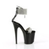 Pleaser FLAMINGO-827RS Transparent Black Sale High Heels
