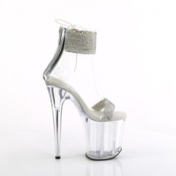 Pleaser FLAMINGO-827RS Transparent Silver Sale Women