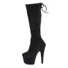 Pleaser ADORE-2008 Suede Platform Heeled Boots