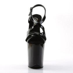 Pleaser FLAMINGO-831 Black Patent Sale Women