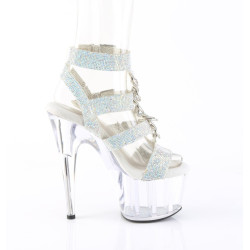 Pleaser ADORE-756RS Strass T-Strap High Heeled Sandals