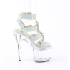Pleaser ADORE-756RS Strass T-Strap High Heeled Sandals