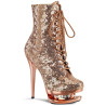 Pleaser BLONDIE-R-1020 Rose Gold Sequins Chrome Sale