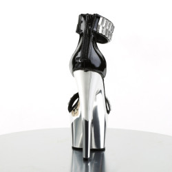 Pleaser ADORE-769RS Chrome Platform Ankle Cuff Heels