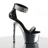 Pleaser ADORE-769RS Chrome Platform Ankle Cuff Heels
