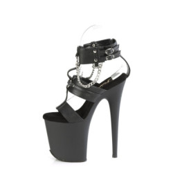 Pleaser FLAMINGO-861 Black Exotic Pole Dance High Heels